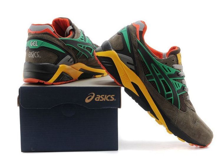 Packer Shoes x Asics Gel Kayano коричневые-зелёные-жёлтые  (40-45)