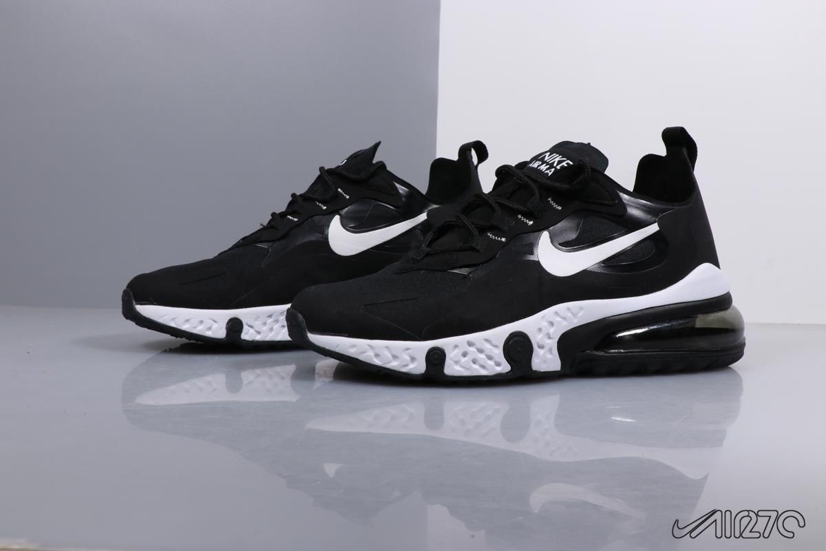 Nike Air Max 270, черно-белые, нейлон, женские, мужские