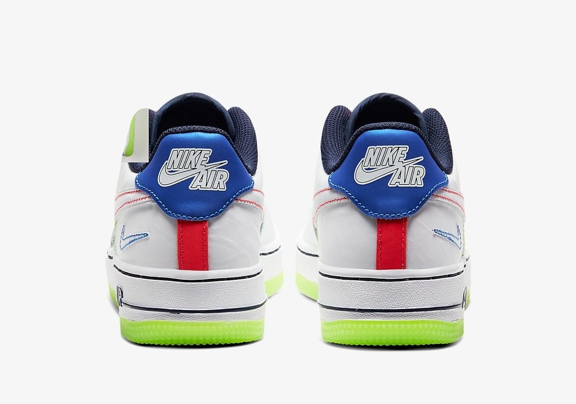Nike Air Force 1 Low outside the lines GS белые кожа мужские